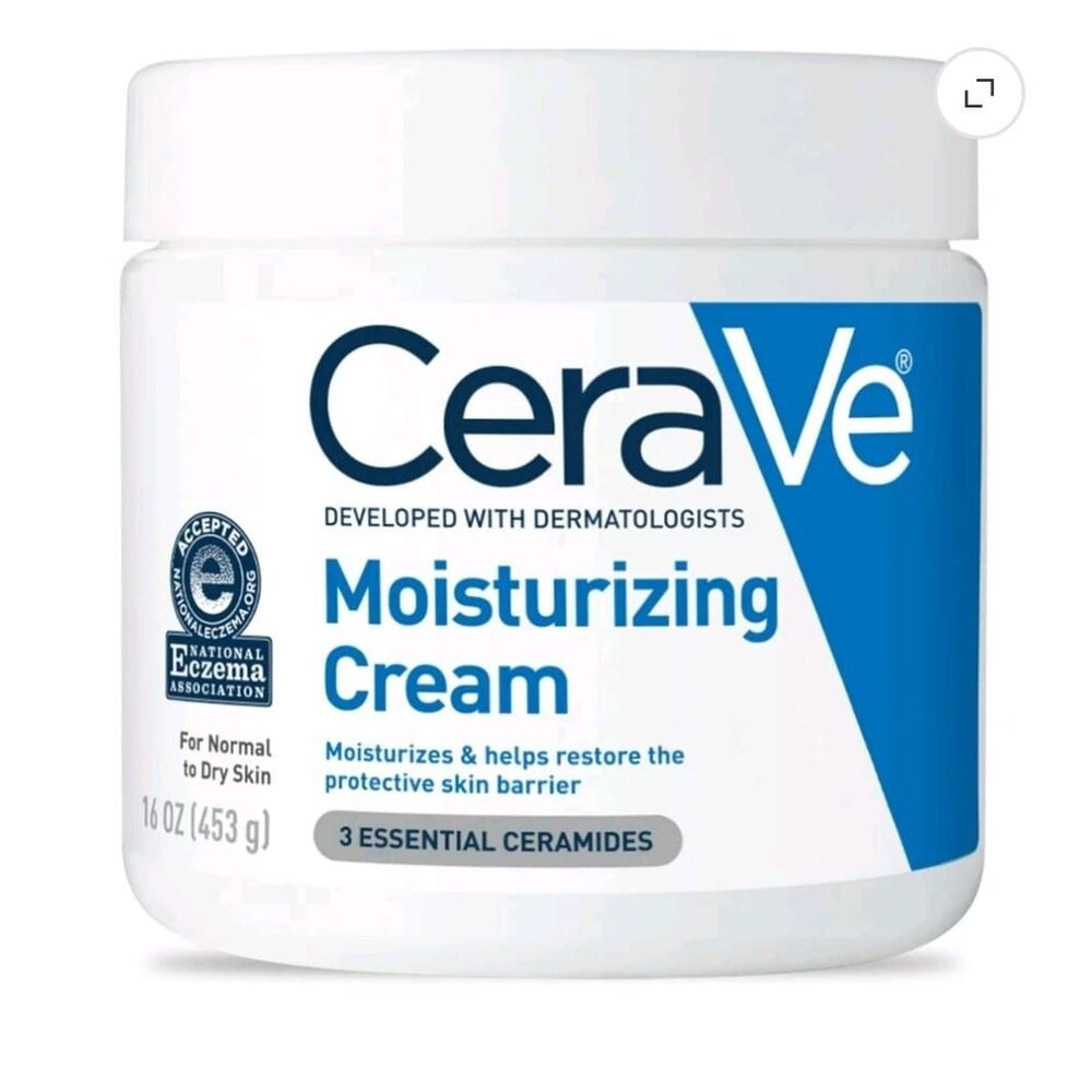 CeraVe Moisturizing Cream ,Face & Body Moisturizer for Normal to Very skin,16 oz